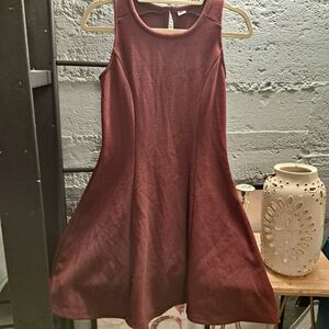 Burgundy dress